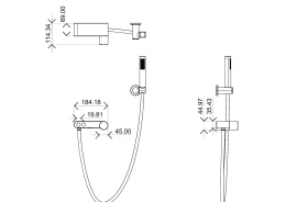 Фото Смеситель для ванны Boheme Stick (123-BCR)