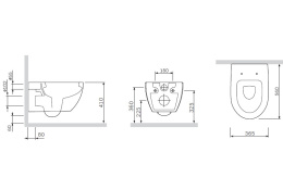 Подвесной унитаз Am.Pm Awe (C111738WH) белый, глянцевый