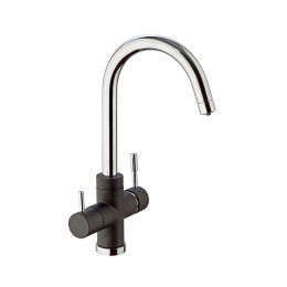 Фото Смеситель для кухни Paini Cox 7844643CR3V11L2KM черный