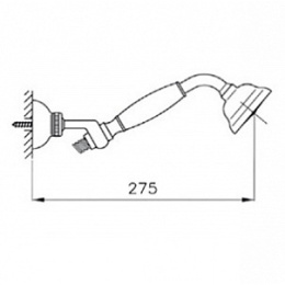 Ручной душ Nicolazzi Classic C7104 BZ BIANCO, бронза