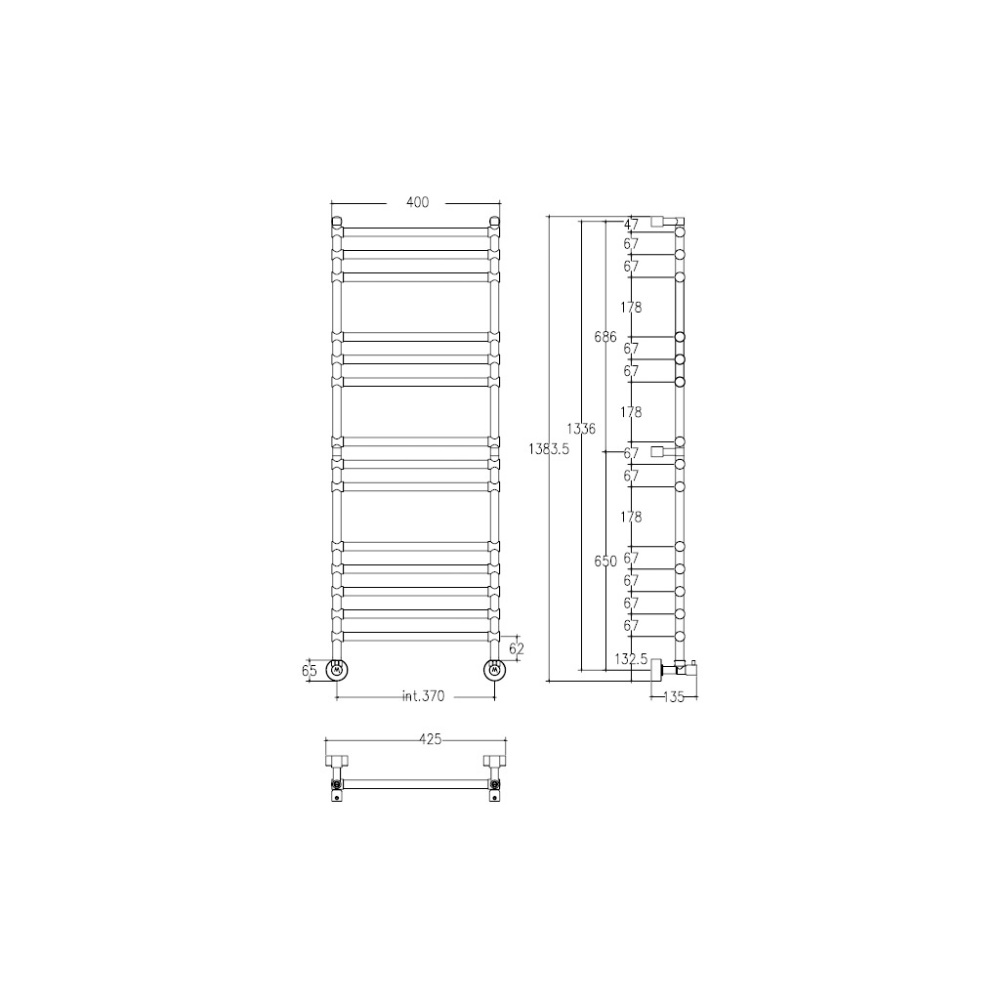 Полотенцесушитель Margaroli Sole 4643714GON