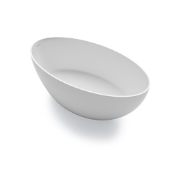 Фото GRUPPO TREESSE V026BL Bali Ванна отдельностоящая, с сливом-переливом и сифоном, SOLID SURFAC