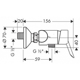 Смеситель для душа Hansgrohe Focus (31762000) хром