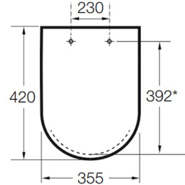 Фото Сиденье для унитаза Roca Dama-N (80178B004) белый