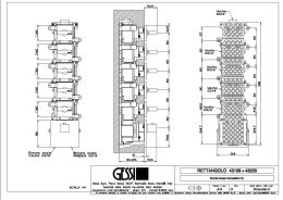 Внешняя часть термостатического смесителя Gessi Rettangolo Wellness (43220#031) хром
