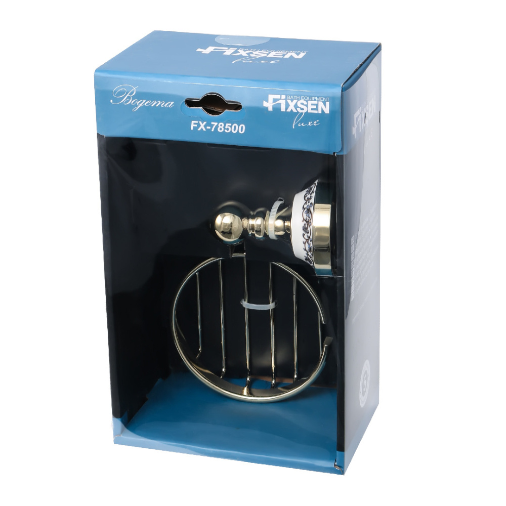 Мыльница FIXSEN Bogema Gold решетка (FX-78509G)