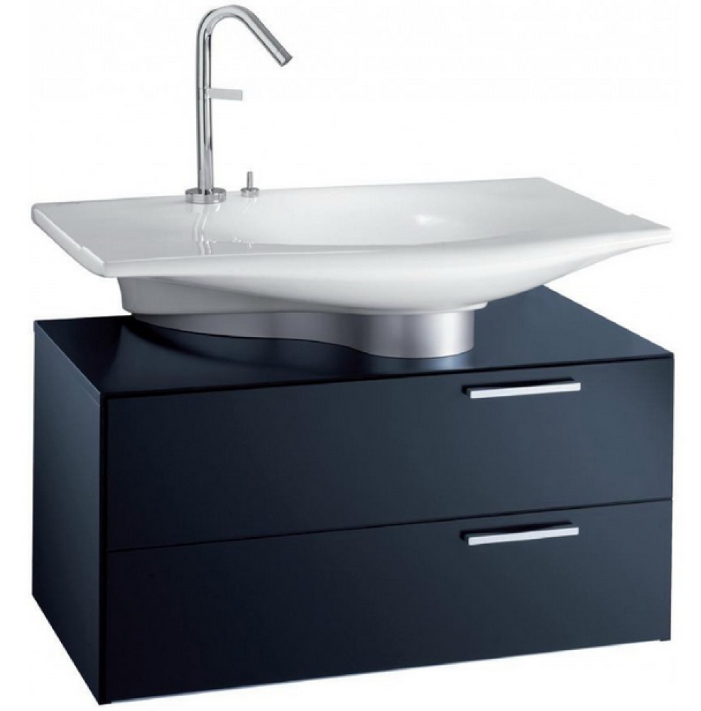 Раковина Jacob Delafon Stillness E1555-00, 80 х 52 см, с отверстием для смесителя и донного клапана