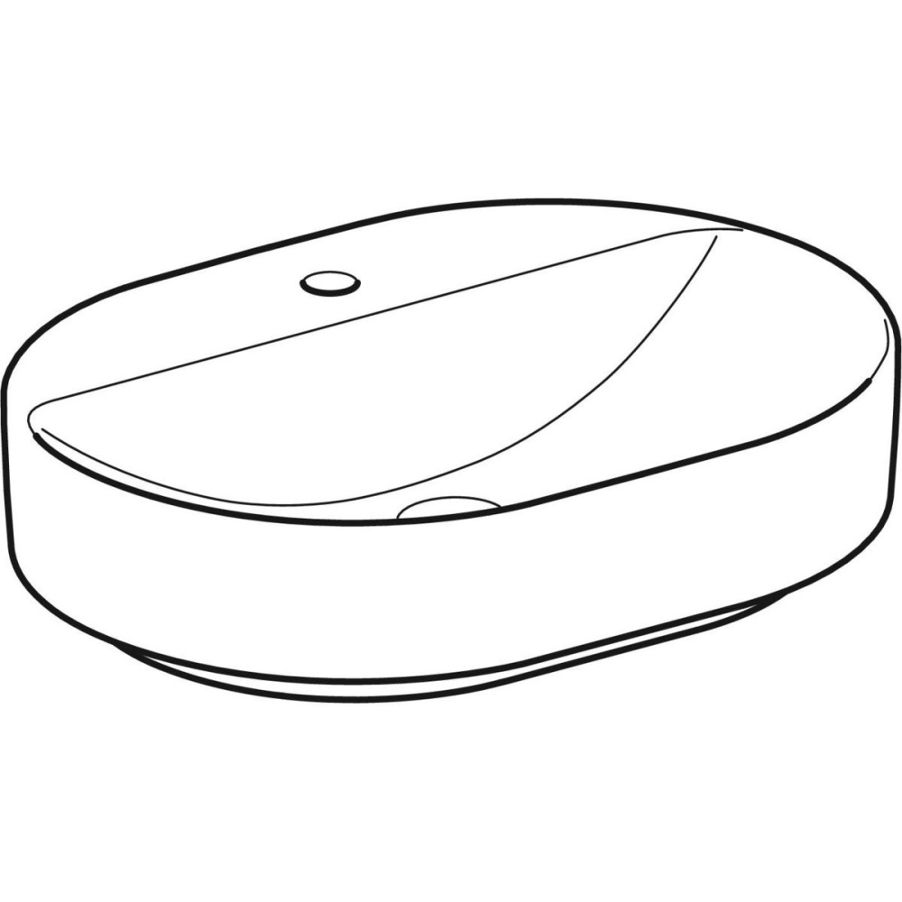 Geberit Variform 500.778.01.2 Раковина, встраиваемая сверху, накладная