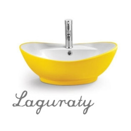 Раковина Laguraty 3218B Black&white цветная