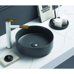 Раковина накладная Azario  (AZ-3134 MDG SP) Графитовый матовый