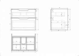 Тумба подвесная Dreja Q (99.0002) 64 см