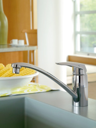 Фото Смеситель Grohe Eurodisc New 33770 001 кухонный для мойки