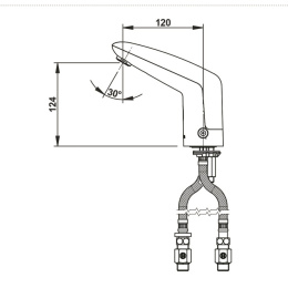 Фото Смеситель бесконтактный Presto Volta 55163
