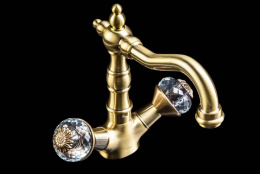 Фото Смеситель для умывальника Boheme Flora (312-FL) бронза