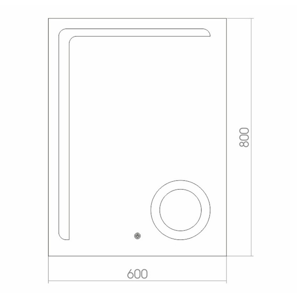 Зеркало с подсветкой MIXLINE Клио 600*800 (539791)
