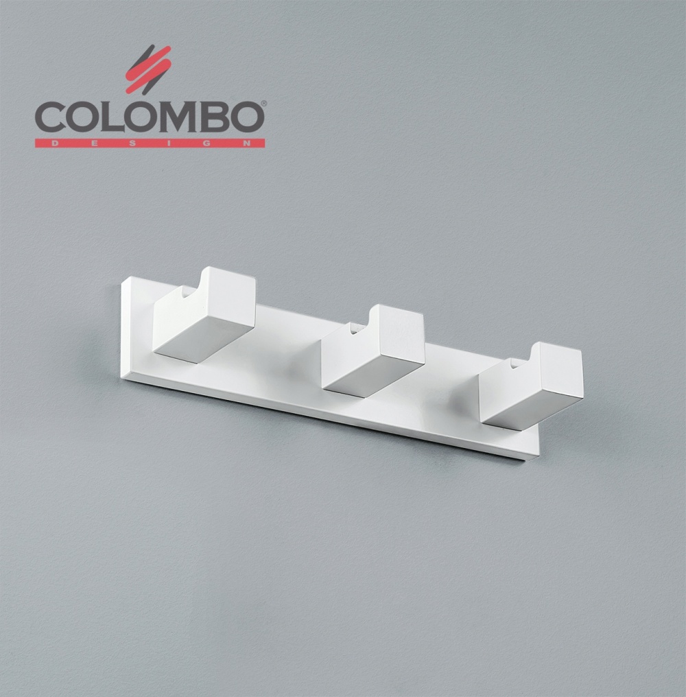 Фото Colombo Design Look LC37.BM - Крючок для халатов, тройной (белый - матовый)
