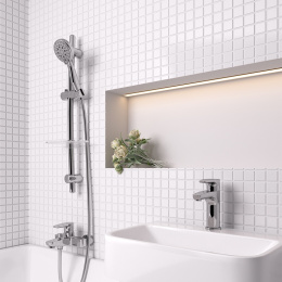 Фото Душевой гарнитур Paini Monza 50CR124/P20 хром