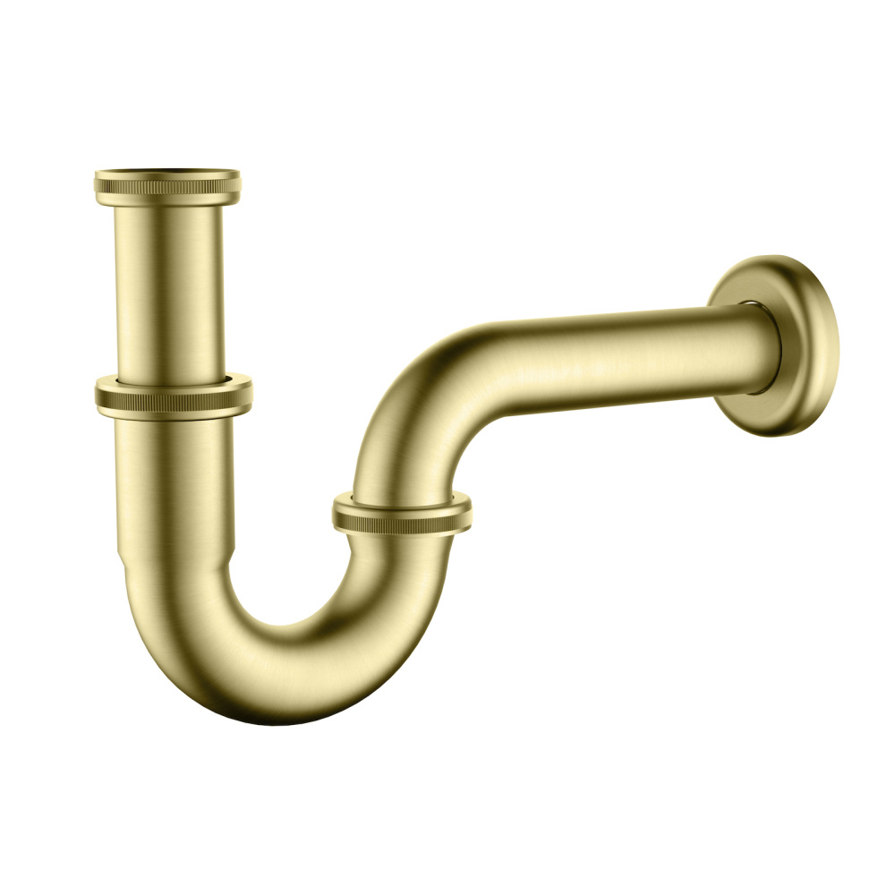 Фото Сифон для раковины Timo 961/17L золото матовое