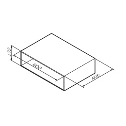 Шкаф открытый Am.Pm Gem (M90OHX0600NF) Орех