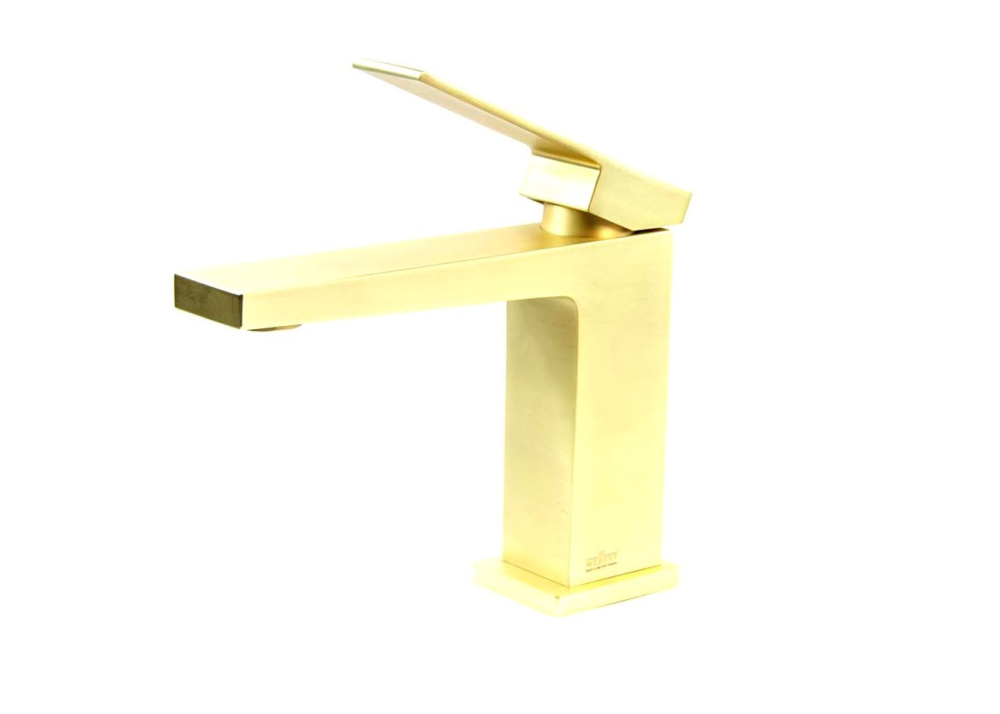 Фото Смеситель для раковины Webert Pegaso PE830102794SSE, матовое золото