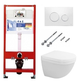 Инсталляция TECE c унитазом Duravit Starck 3 K400600/2227090000/0063890000, белый
