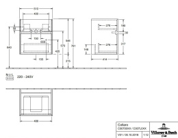 Villeroy Boch Collaro C00700VJ Тумба под раковину 510х414 мм (Nordic Oak)