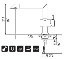 NOBILI Oz T4 OZ523/T4CR Смеситель для кухни (хром)