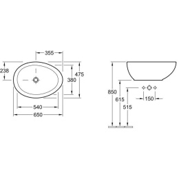 Раковина 718400R2 VILLEROY&BOCH AVEO
