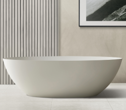 Ванна из искусственного камня ABBER Stein AS9625-1.7 белая матовая