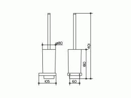 Фото Ершик для унитаза Keuco Edition 11 11164019000, хром