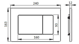 Фото Кнопка смыва Boheme (650-MW) белый