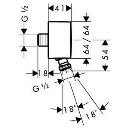 Гигиенический душ Hansgrohe Ecostat E (1570732129)