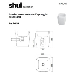 Cielo SHUI SHLAA Свободностоящая раковина, накладная