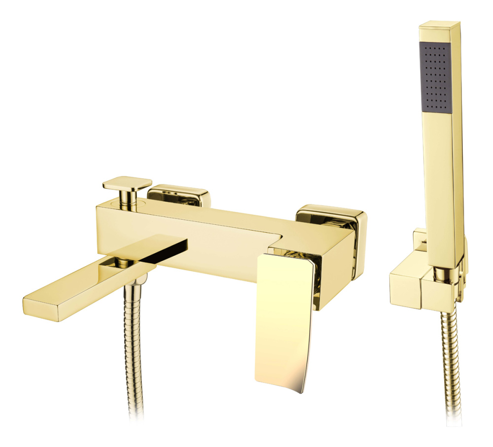 Фото Смеситель для ванны Boheme Q (143-GG.2) золото