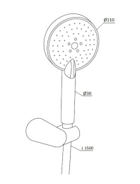 Душевой комплект RedBlu by Damixa Origin One (918110000) хром