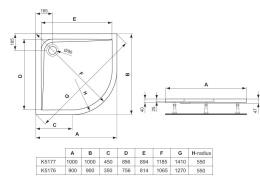 Ideal Standard Ultra Flat K517601 Душевой поддон
