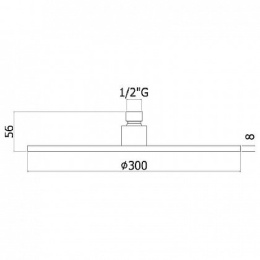 Фото Верхний душ Paffoni Master King ZSOF079NO Черный