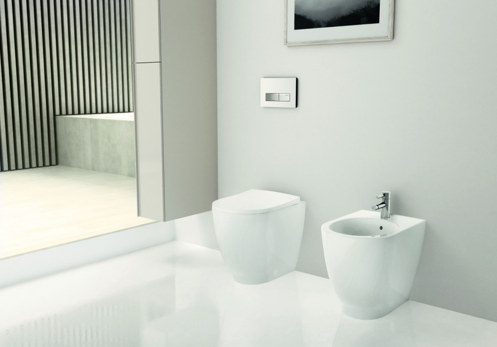 Geberit Acanto 500.602.01.2 Унитаз напольный приставной, безободковый