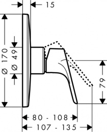 Смеситель для душа Hansgrohe Focus (31964000) хром