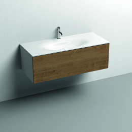 Фото Kerasan SHAPE MOBILE 9325K3 База подвесная 1220х520 мм., 1 ящик, боковины белые/фронт дуб (без раков