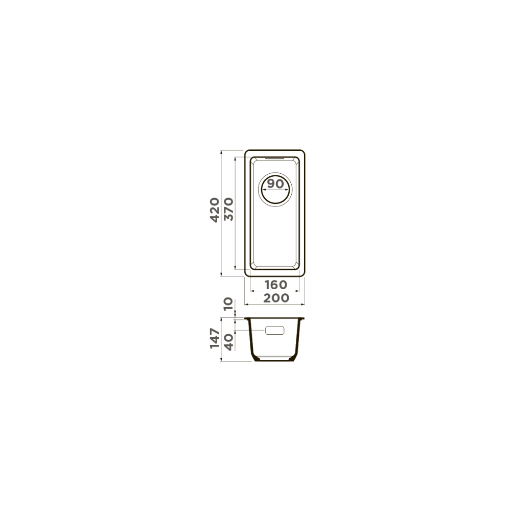 Кухонная мойка Omoikiri Kata 20-U-GR Artgranit (4993376) leningrad grey
