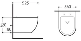 Унитаз подвесной Aquatek Европа (AQ1901-00), цвет белый