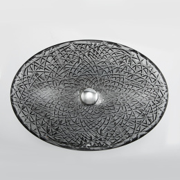 Фото Armadi Art 813-B Хрустальная раковина черная овальная 34,5*51