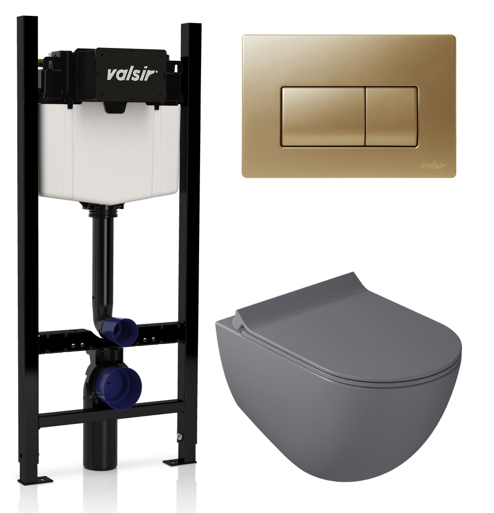 KIT VSMG 7317GM Slim P1 Комплект инсталляции 4 в 1, WINNER S BLOCK VS0853202, унитаз DREAM 7317GM, к