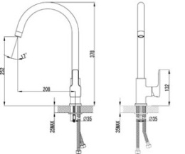 Смеситель для кухонной мойки Lemark Basis (LM3605C) хром