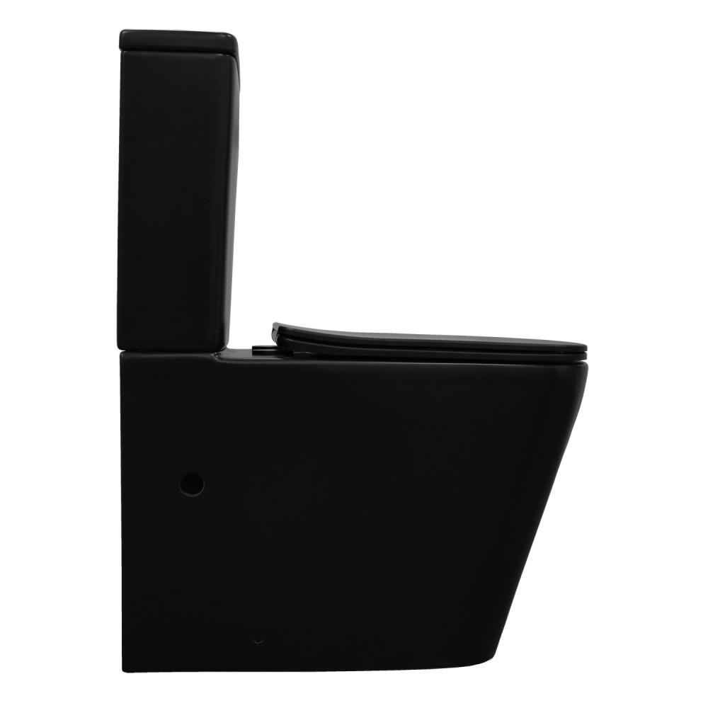 Унитаз-компакт Azario Black King (AZ-8303D) Черный матовый
