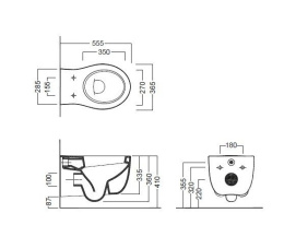 Подвесной унитаз Hatria Le Fiabe (Y1AC01) белый