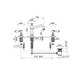 Фото Смеситель Nicolazzi DAMES ANGLAISES 1409BZ78