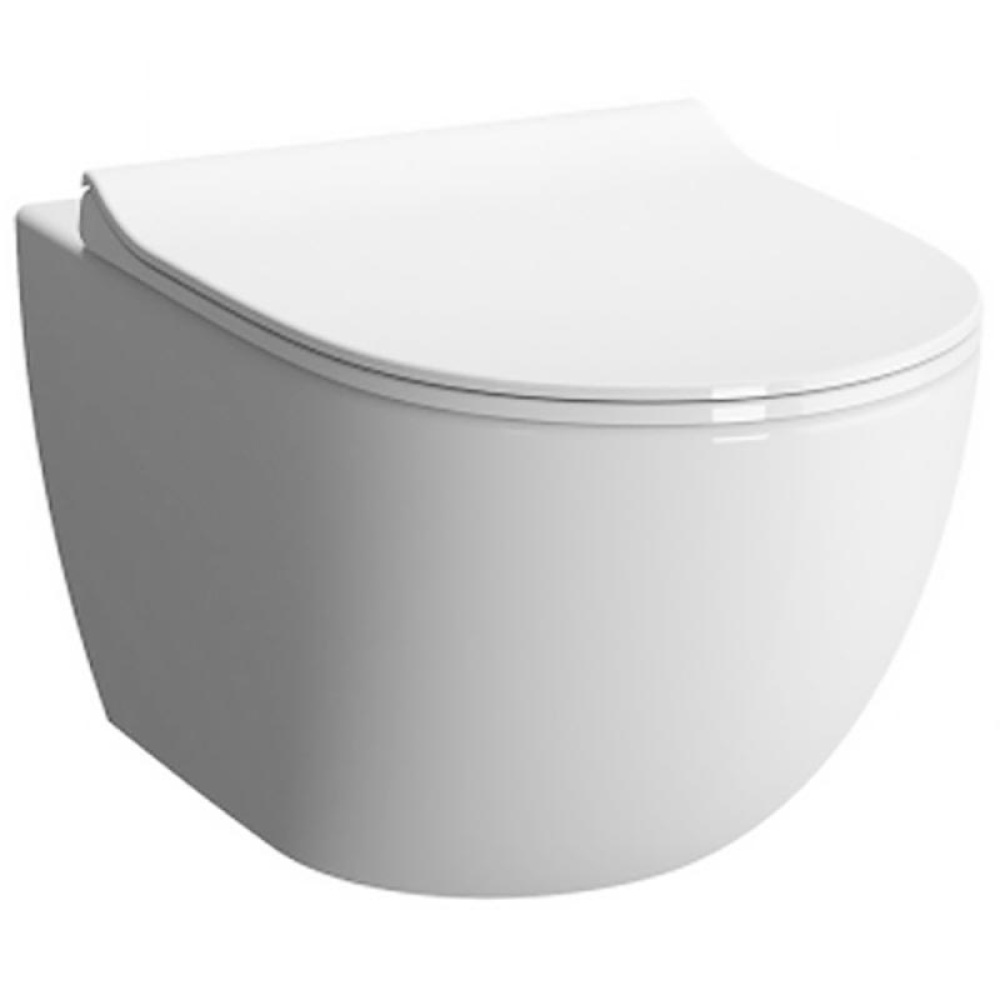 Инсталляция Vitra с безободковым унитазом Sento, клавиша хром матовый, тонкое сиденье микролифт, ком