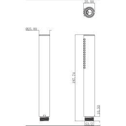Душевая лейка Villeroy & Boch Embrace PLUS TVS1084140261
